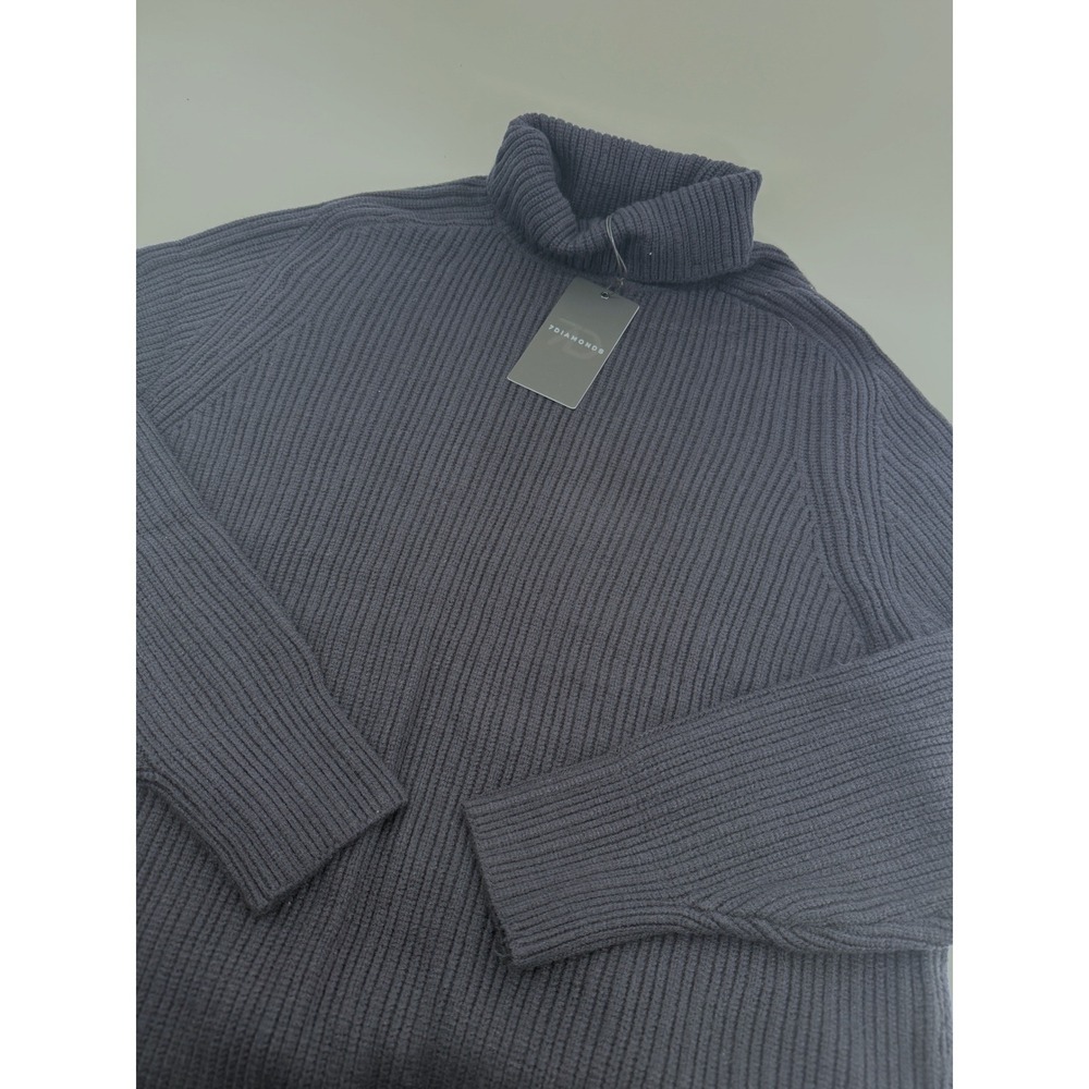 7 Diamonds Twin City Navy Ribbed Turtleneck Sweater XXL SWM-8698 NEW
